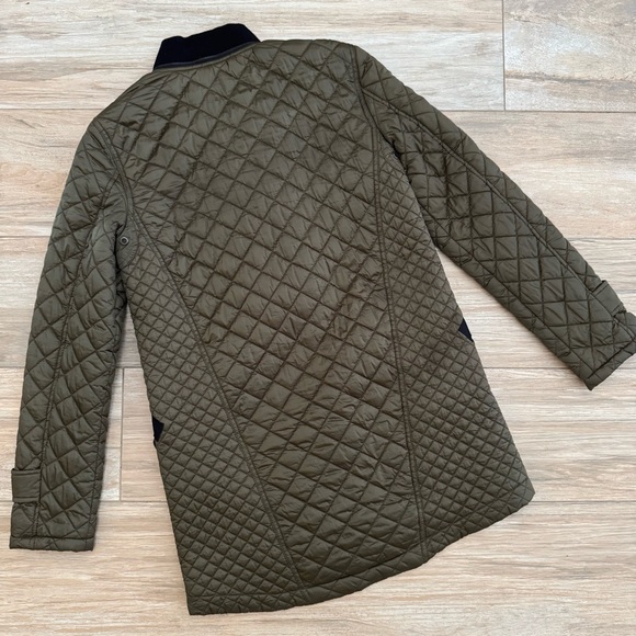 Zara Woman Quilted Olive Puffer Jacket - Picture 4 of 15